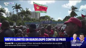 Grève illimitée en Guadeloupe contre le pass sanitaire et l'obligation vaccinale des soignants o