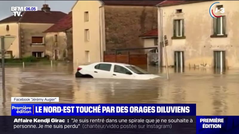 Inondations en Haute-Saône: l'équivalent d'un mois de pluie est tombé en une heure