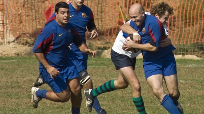 Lors d'un match de championnat du Barça face à Sitges