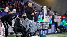 Peter Bosz lors d'OL-Rennes, le 13 mars 2022