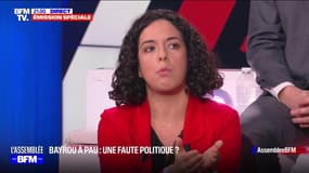 Manon Aubry (LFI) sur le déplacement de François Bayrou: "Un jet privé pour aller à Pau discuter du règlement des piscines municipales quand on a un département de la France en train d'être rasé de la carte"