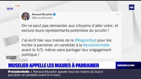 Provence-Alpes-Côte d'Azur: Renaud Muselier appelle les maires à parrainer