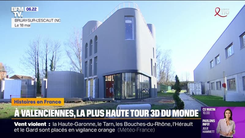 La plus haute tour au monde imprimée en 3D a été inaugurée à Bruay-sur-l'Escaut, près de Valenciennes