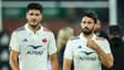 Nicolas Depoortere et Antoine Hastoy après le troisième test-match du XV de France contre les All Blacks, 19 juillet 2025