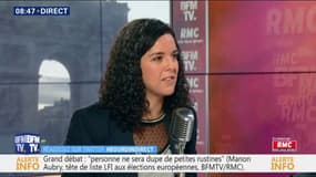 Violences policières: Manon Aubry dénonce "l'utilisation d'armes de guerre"