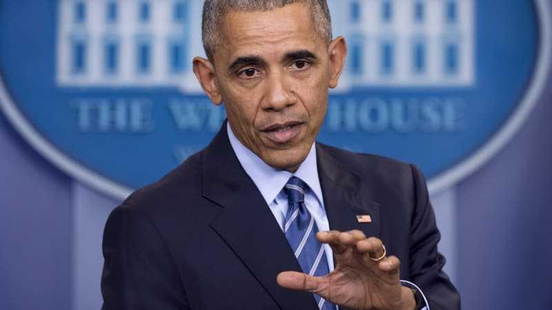 Barack Obama donne une conférence de presse à la Maison Blanche, le 16 décembre 2016.