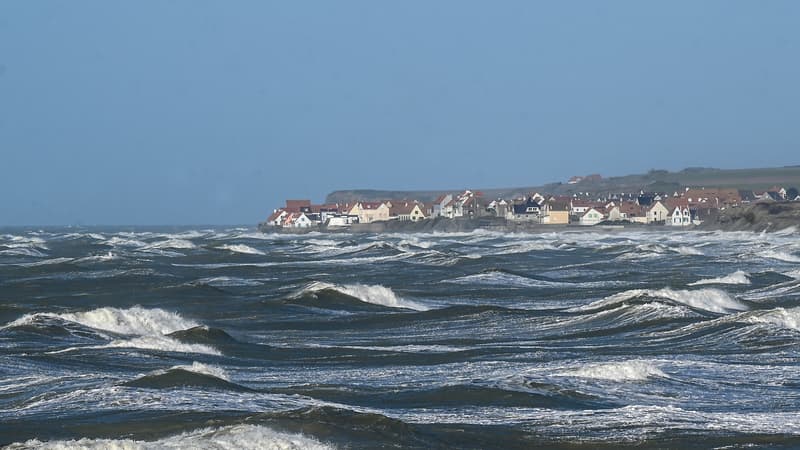 Vue de Wissant, dans le Pas-de-Calais, le 17 février 2022.