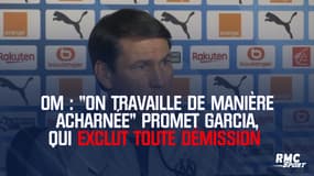 OM : "On travaille de manière acharnée" promet Garcia, qui exclut toute démission