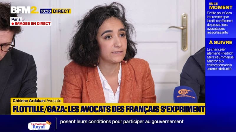 Flottille pour Gaza: une avocate des ressortissants français déplorent l'absence d'informations