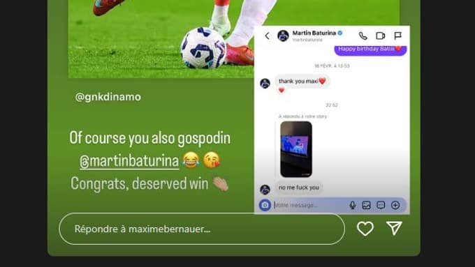 Le message de Maxime Bernauer pour ses amis de la Croatie contre la France, le 20 mars 2025