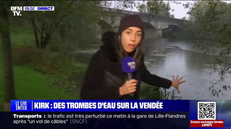 Loire-Atlantique: la crainte d'une crue à Vertou avec les nouvelles pluies de la tempête Kirk