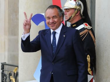 L'ancien cavalier Pierre Durand lors d'une réception à l'Elysée en 2017