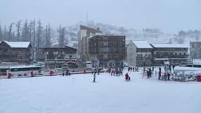 La neige est de retour à la station de Valberg dans les Alpes-Maritimes ce lundi 14 février. 