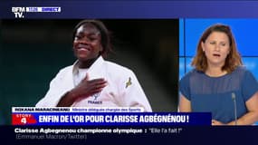 "C'est beaucoup de fierté": Roxana Maracineanu, ministre des Sports, salue la médaille d'or de Clarisse Agbégnénou aux JO de Tokyo