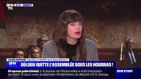 Député insoumis suspendu après avoir brandi un drapeau palestinien dans l'Hémicycle: "La France est dans un deux poids deux mesures qui n'est plus tolérable", affirme Alma Dufour (LFI)