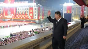 Défilé militaire à Pyongyang pour le 80e anniversaire du parti unique, le 10 octobre 2025.