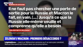 Un désaccord entre Macron et Zelensky sur la négociation avec Poutine ?