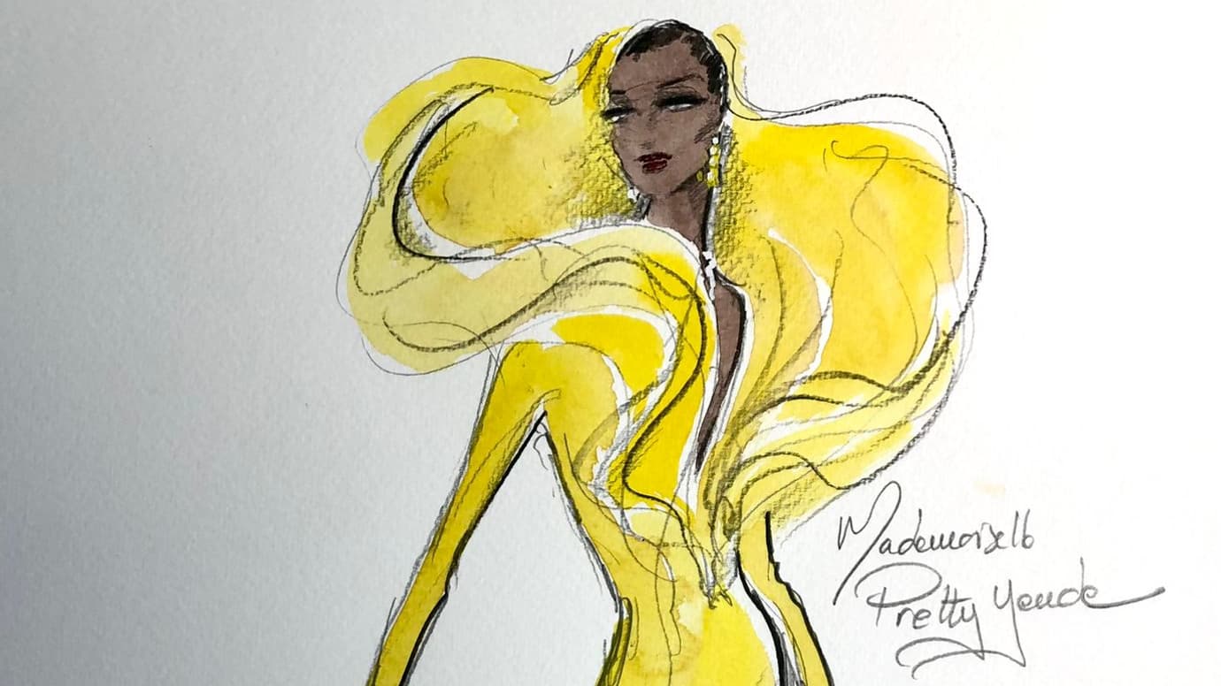 La robe Stéphane Rolland pour Pretty Yende.