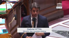 "La réalité, c'est que la France n'est un paradis fiscal pour personne mais que vous voulez en faire un enfer fiscal pour tout le monde", répond Gabriel Attal à Adrien Quatennens