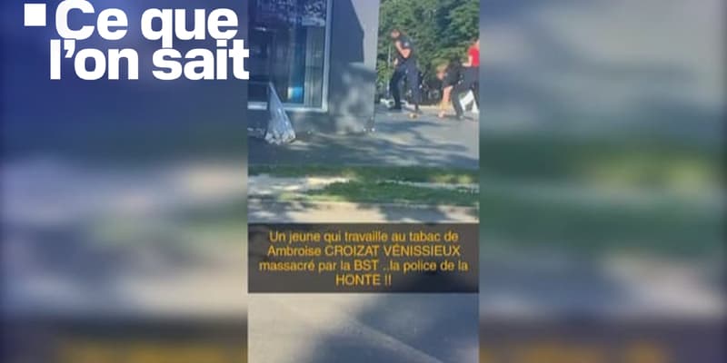 Une vidéo largement diffusée sur les réseaux sociaux montre un jeune homme frappé par un policier lors de son interpellation à Vénissieux le mardi 4 juin 2024.