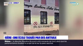 Isère: une école taguée par des antivax