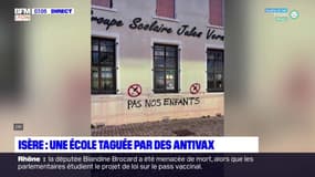 Isère: une école taguée par des antivax