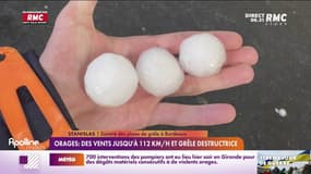 Orages : d'énormes grêlons se sont abattus sur Bordeaux