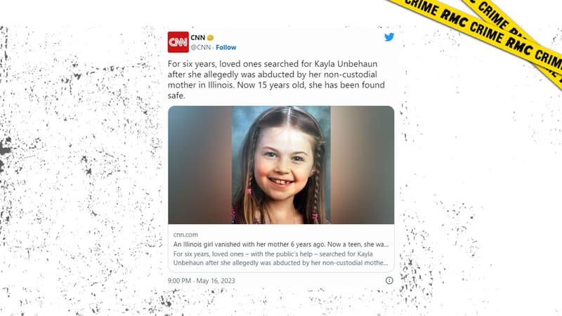 Kayla retrouvée grâce à la série documentaire "Unsolved Mysteries" sur Netflix
