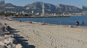 La plage de l'Huveaune à Marseille