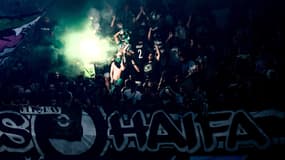 Les supporters du Maccabi Haïfa en Ligue des champions, octobre 2022