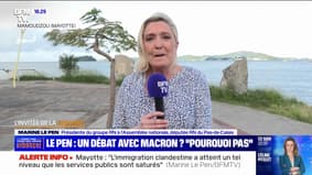 "Pourquoi pas": Marine Le Pen prête à débattre avec Emmanuel Macron sur l'Europe