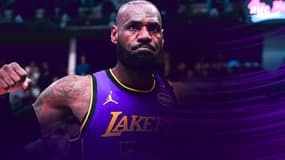 LeBron James sous le maillot des Los Angeles Lakers (NBA)