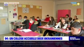 Fontenay-sous-Bois: deux Ukrainiennes accueillies au collège Joliot-Curie