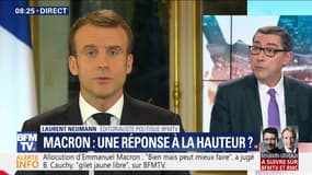 Macron : Une réponse à la hauteur ?
