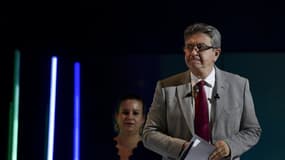 Jean-Luc Mélenchon lors de la convention de la Nouvelle Union populaire écologique et sociale (Nupes) le 7 mai 2022 à Aubervilliers