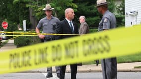  Perquisition du domicile du suspect arrêté dans l'affaire non résolue des meurtres de Long Island, le 14 juillet 2023 à Massapequa Park, dans l'État de New York