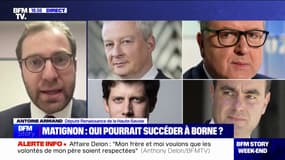 Remaniement: "Nous avons beaucoup de talents qui sont capables d'incarner ce qui s'annonce', affirme Antoine Armand (Renaissance)