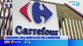Colmar-Houssen: l'enseigne Cora remplacée par Carrefour