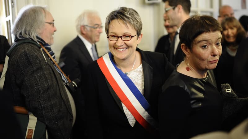 La maire PS de Rennes Nathalie Appéré, le 4 avril 2014 à Rennes. (Photo d'illustration)