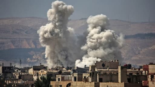 Image d'illustration le 29 septembre 2017 à Jobar, à l'est de Damas. 