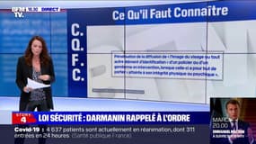 Loi sécurité globale: Gérald Darmanin rappelé à l'ordre 