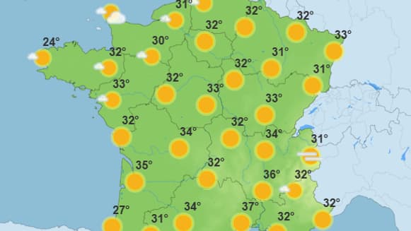 Météo de l'après-midi de ce dimanche 29 juin 2025. Météo de l'après-midi de ce dimanche 29 juin 2025.