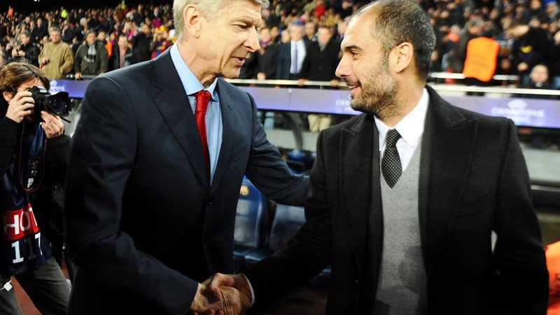 Arsène Wenger et Pep Guardiola