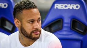 Neymar sur le banc en match de préparation de la tournée asiatique, 28 juillet 2023