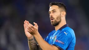 Leonardo Spinazzola avec l'Italie pendant l'Euro 2021