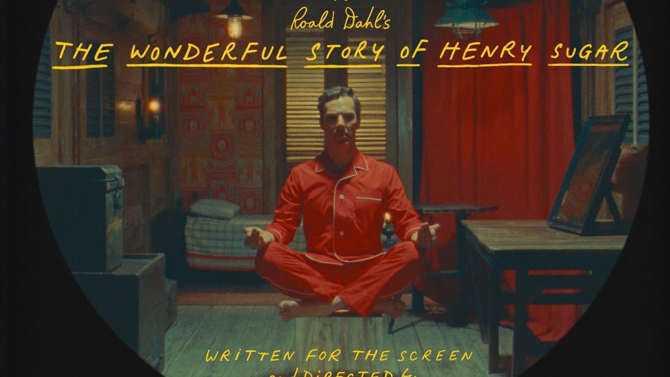 Affiche du film "The Wonderful Story of Henry Sugar" de Wes Anderson. Affiche du film "The Wonderful Story of Henry Sugar" de Wes Anderson.