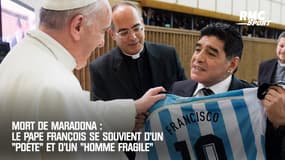 Mort de Maradona : Le Pape François se souvient d'un "poète" et d'un "homme fragile"