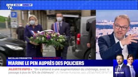 Marine Le Pen auprès des policiers - 12/06