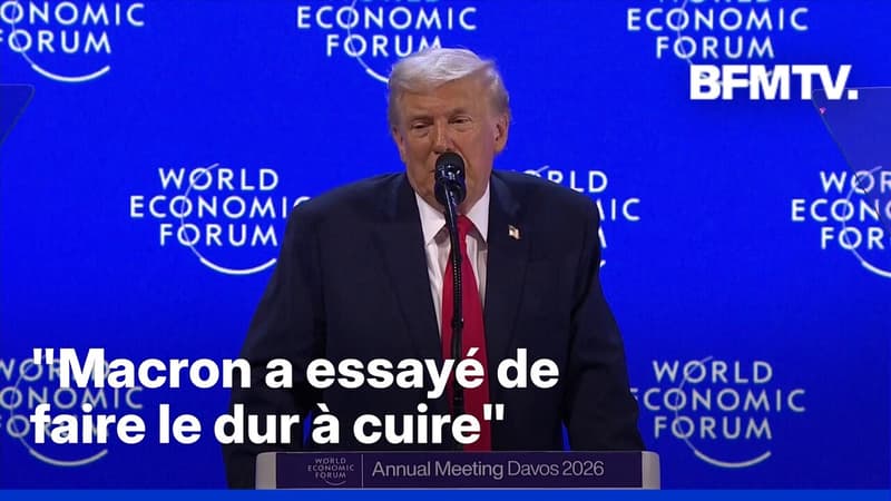 Donald Trump attaque Emmanuel Macron, assurant qu'il a "essayé de faire le dur à cuire"