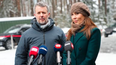 Le roi Frederik X et son épouse Mary du Danemark en Lituanie le 29 janvier 23026. 